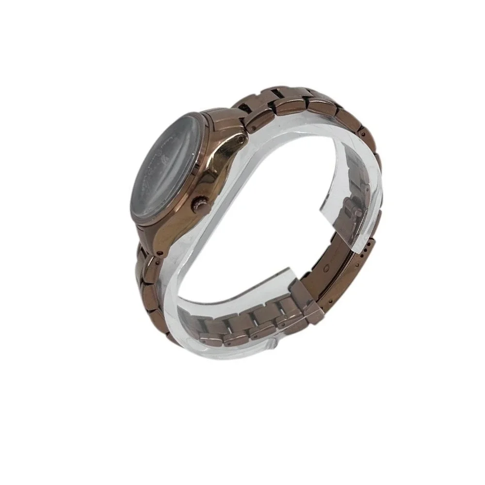 Fossil Flight Mini Womens Watch Bronze Stainless Steel Brown Dial Date AM-4366